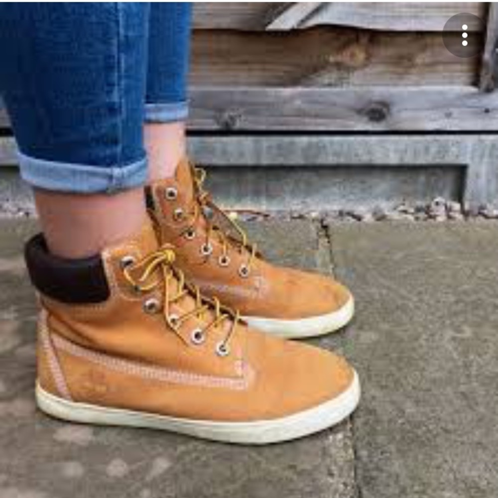 TIMBERLAND Cognac Lace Up Boots